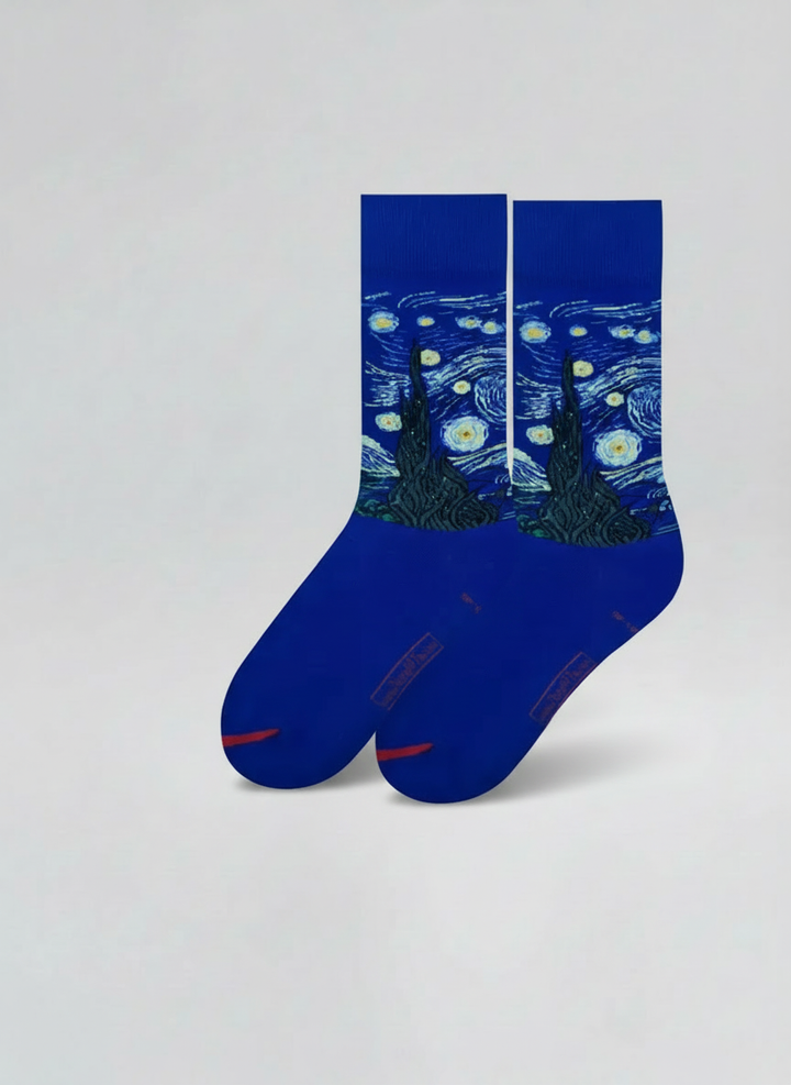 Art Socks Starry Night Vincent van Gogh – art socks in organic cotton | ArtyGifts
