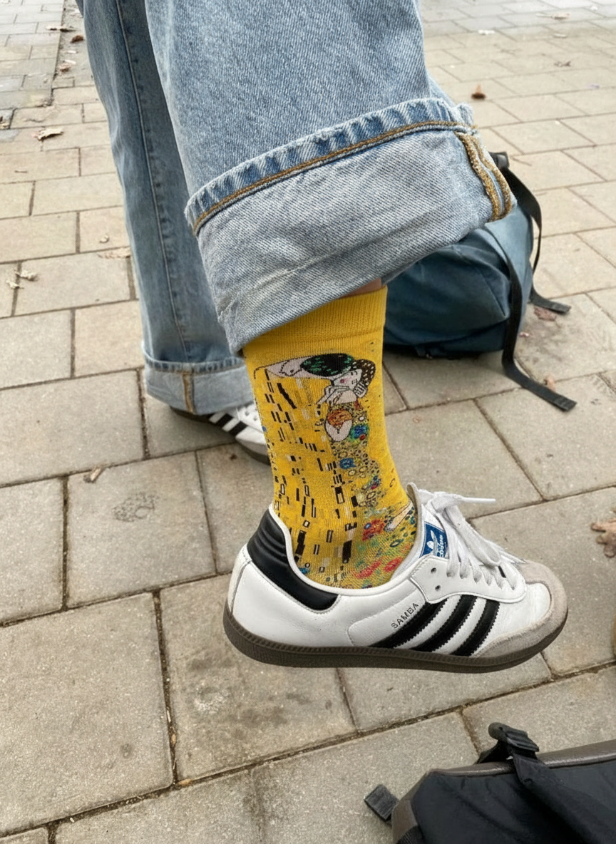 Art Socks The Kiss Gustav Klimt – art socks in organic cotton | ArtyGifts
