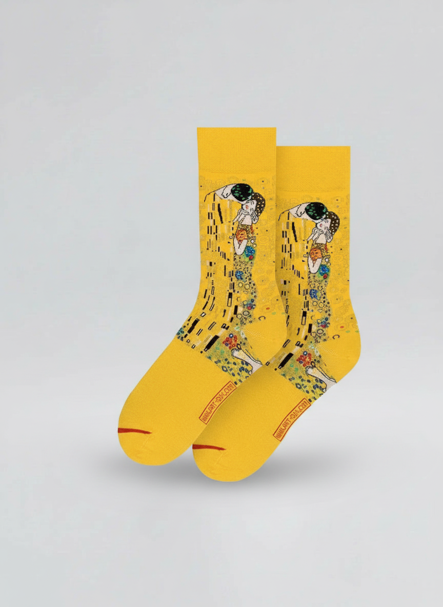 Art Socks The Kiss Gustav Klimt – art socks in organic cotton | ArtyGifts
