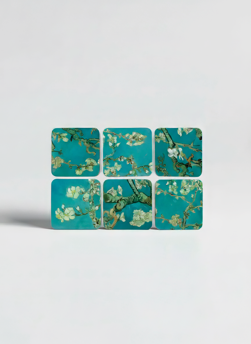 Coaster Set, Almond Blossom, Vincent van Gogh