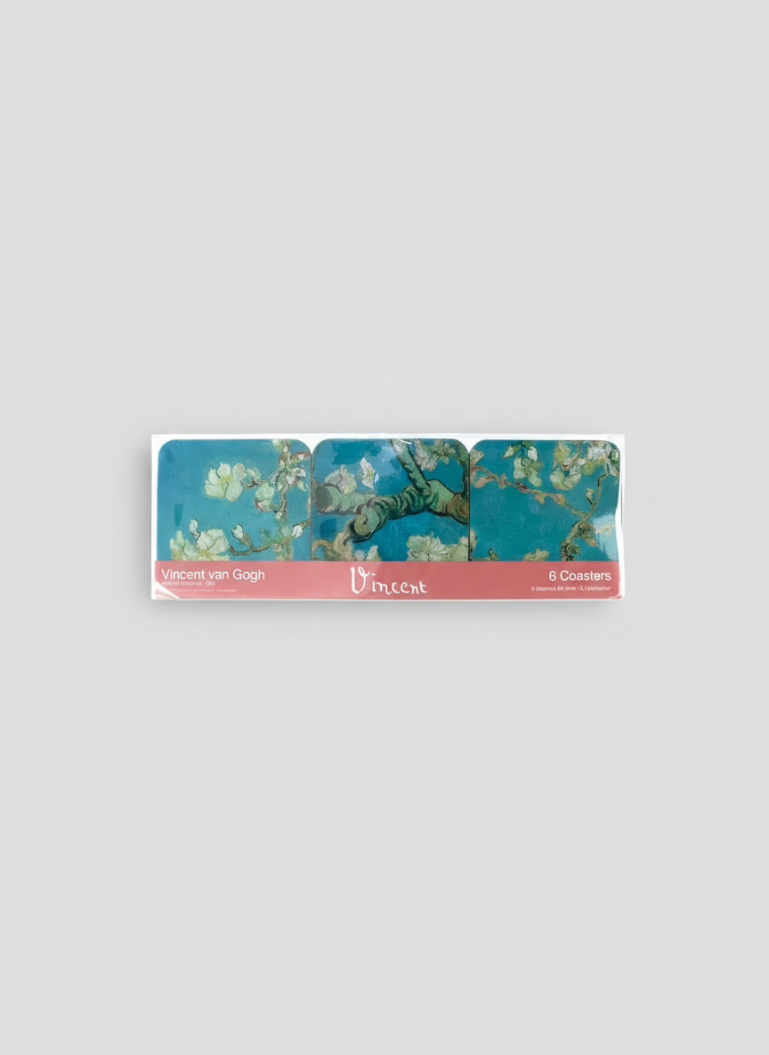 Coaster Set, Almond Blossom, Vincent van Gogh
