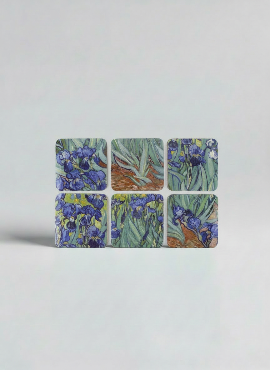 Coaster Set, Irises, Vincent van Gogh