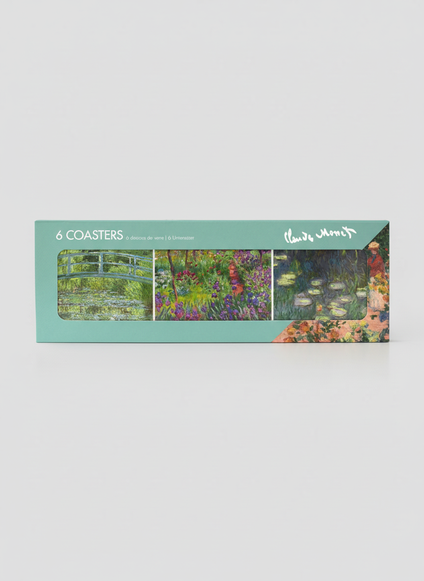 Coaster Set, Monet's Garden, Claude Monet