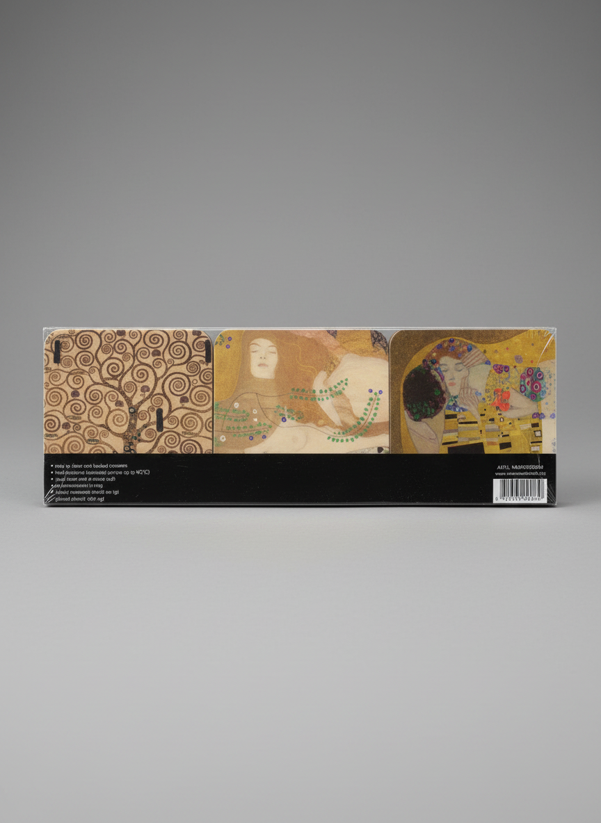 Coaster Set, Masterpieces, Gustav Klimt