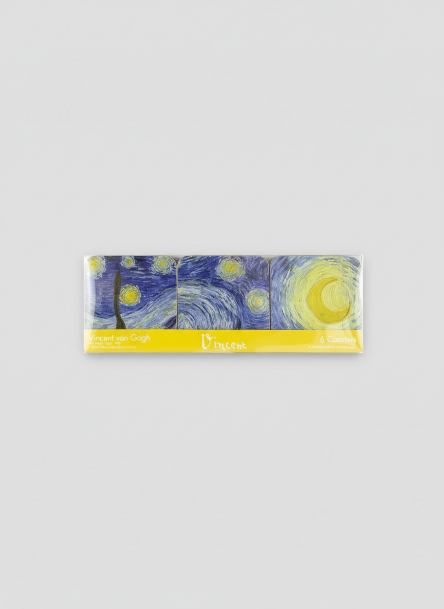 Coaster Set, Starry Night, Vincent van Gogh