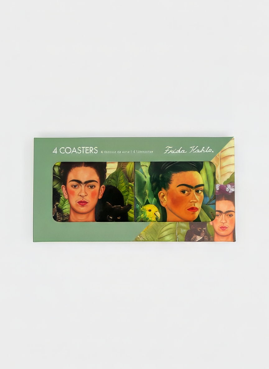 Coaster Set, Self Portrait, Frida Kahlo