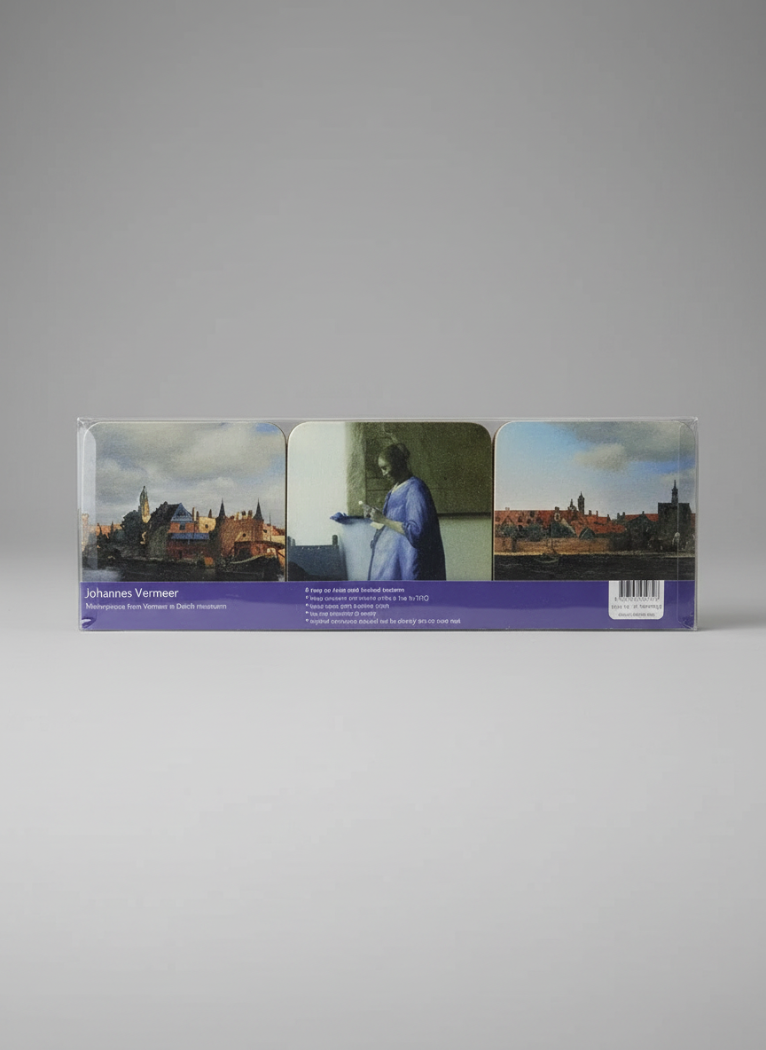 Coaster Set, Masterpieces, Johannes Vermeer