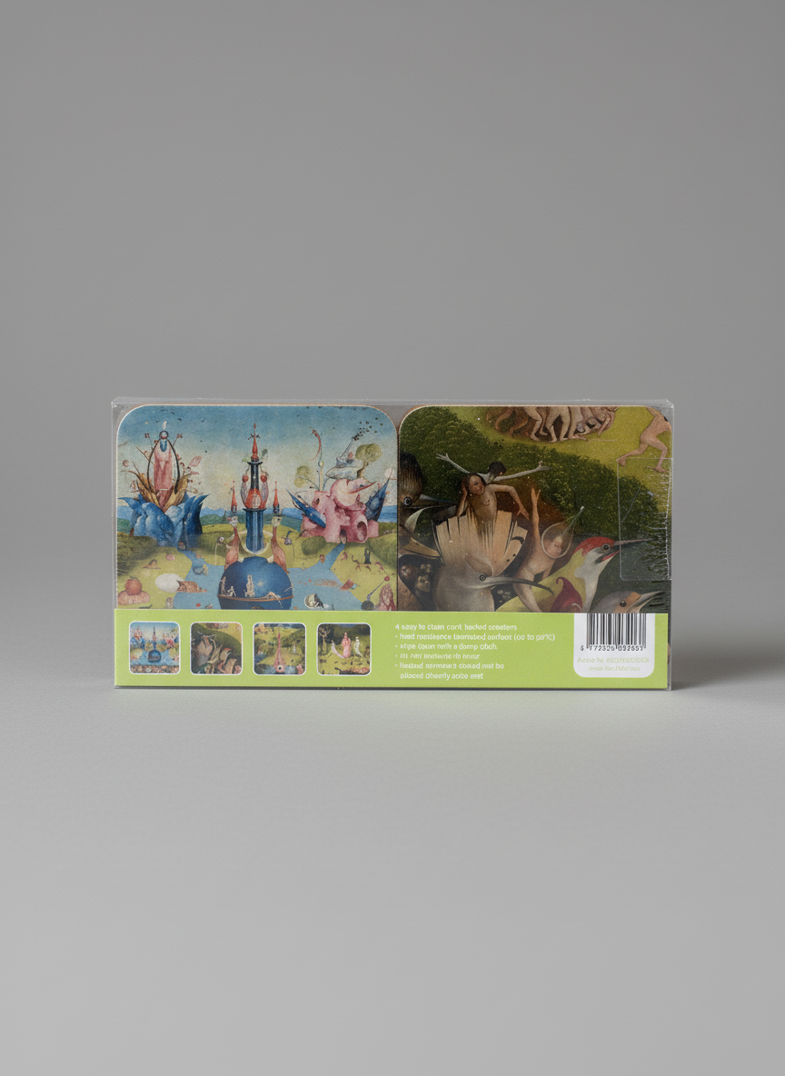 Onderzetterset van 4, Tuin der Aardse Lusten, Jheronimus Bosch