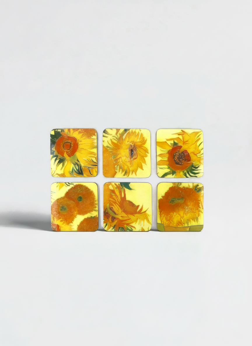 Coaster Set, Sunflowers, Vincent van Gogh
