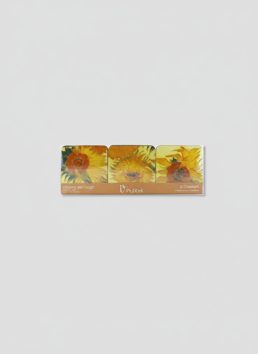 Coaster Set, Sunflowers, Vincent van Gogh