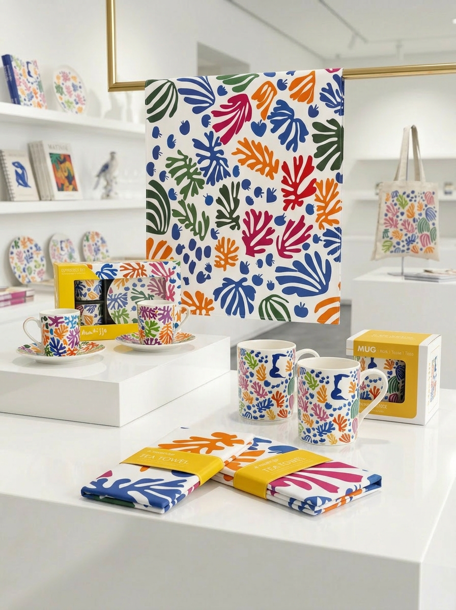 Coffee and Tea Kitchen Gift Set The Parakeet and the Mermaid Henri Matisse – art kitchen gift | ArtyGifts
