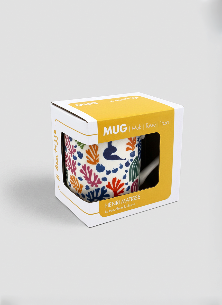 Coffee and Tea Kitchen Gift Set The Parakeet and the Mermaid Henri Matisse — mug in gift box | ArtyGifts
