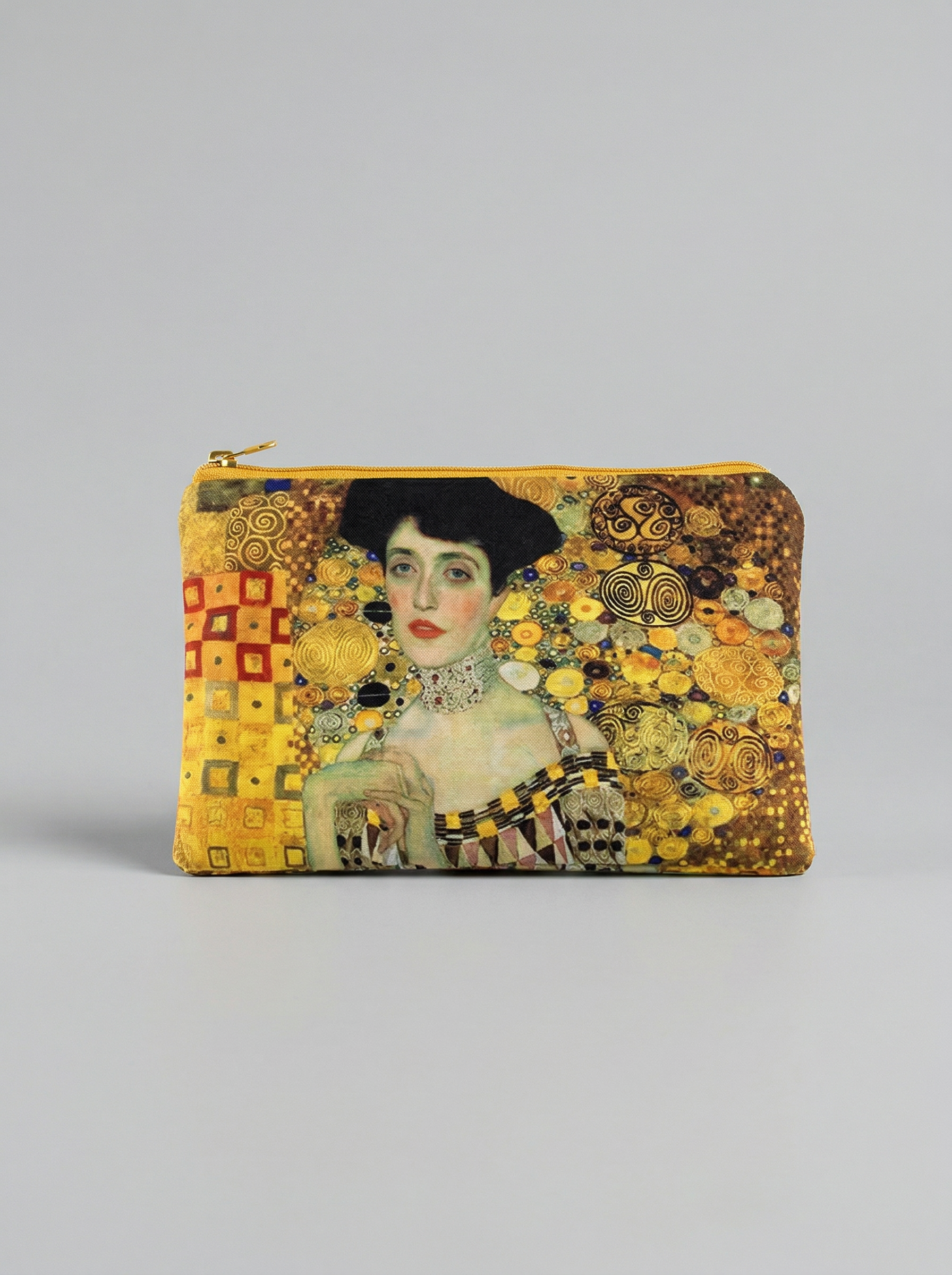 Cosmetic & Travel Bag Adèle Bloch-Bauer Gustav Klimt – art makeup bag detail | ArtyGifts
