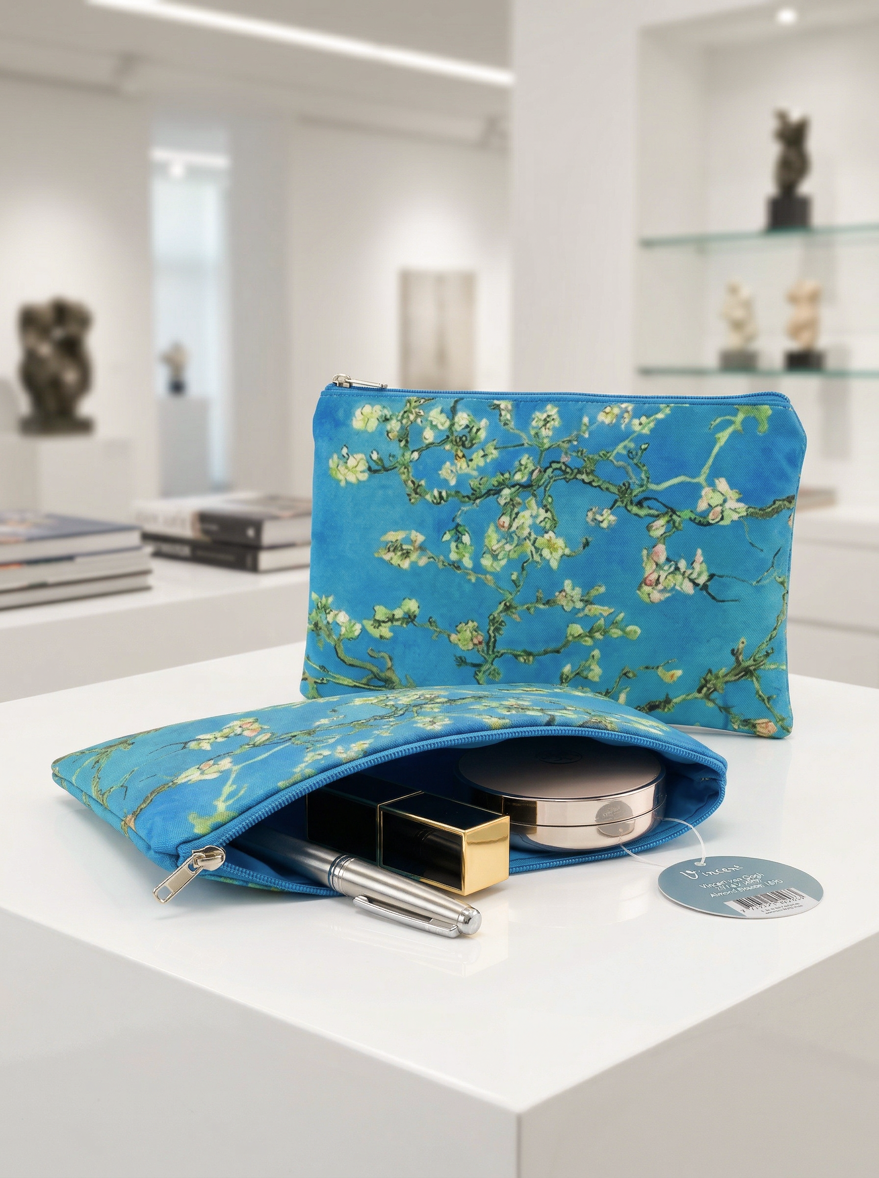 Cosmetic & Travel Bag Almond Blossom Vincent van Gogh – displayed in museum shop | ArtyGifts

