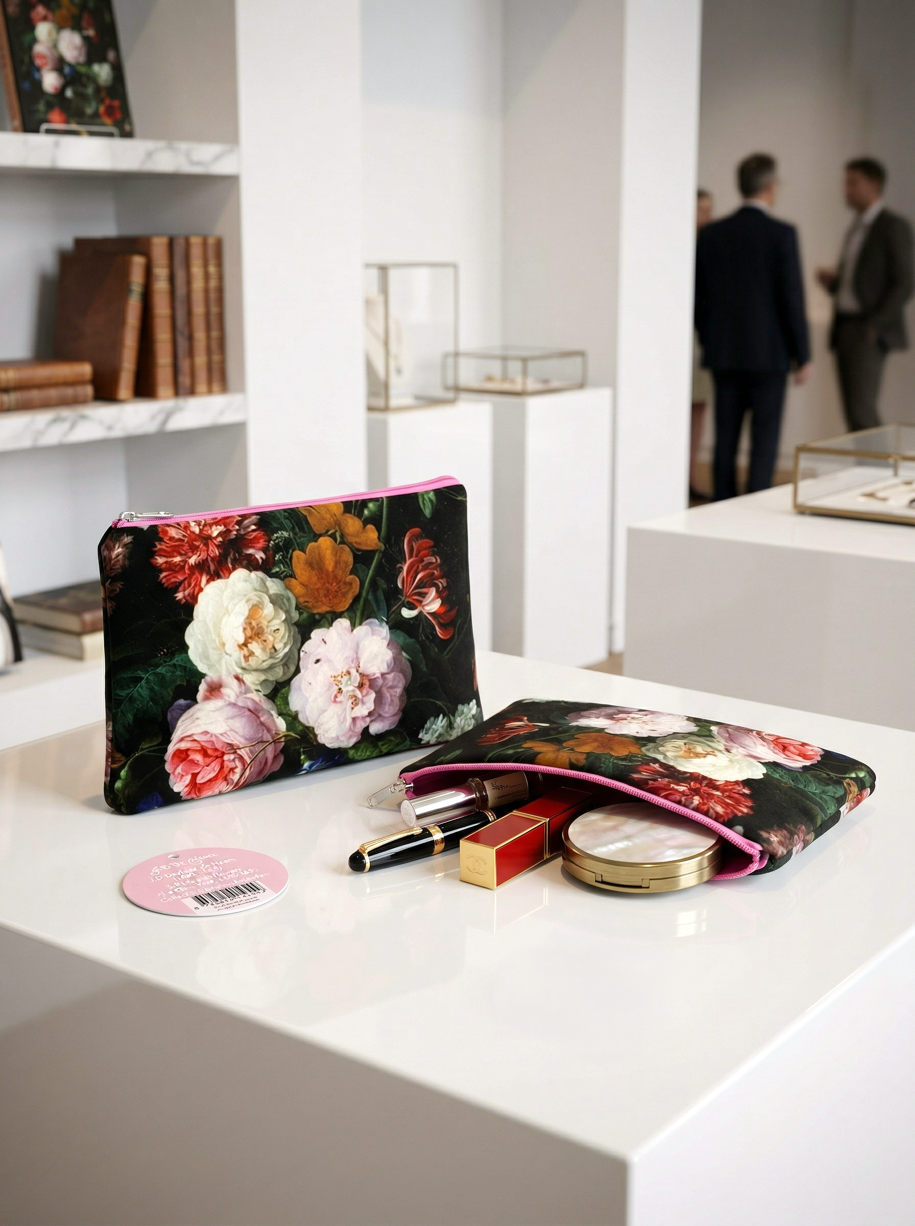 Cosmetic & Travel Bag Flowers Still Life Jan Davidsz. de Heem – displayed in museum shop | ArtyGifts
