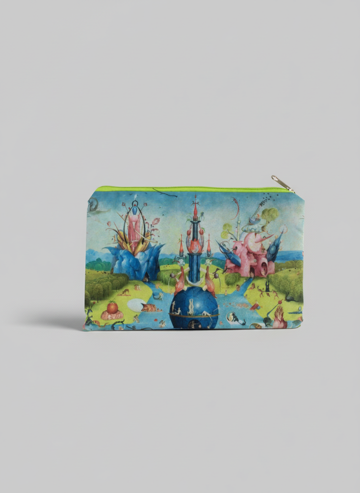 Cosmetic & Travel Bag Garden of Earthly Delights Jheronimus Bosch – art makeup bag detail | ArtyGifts
