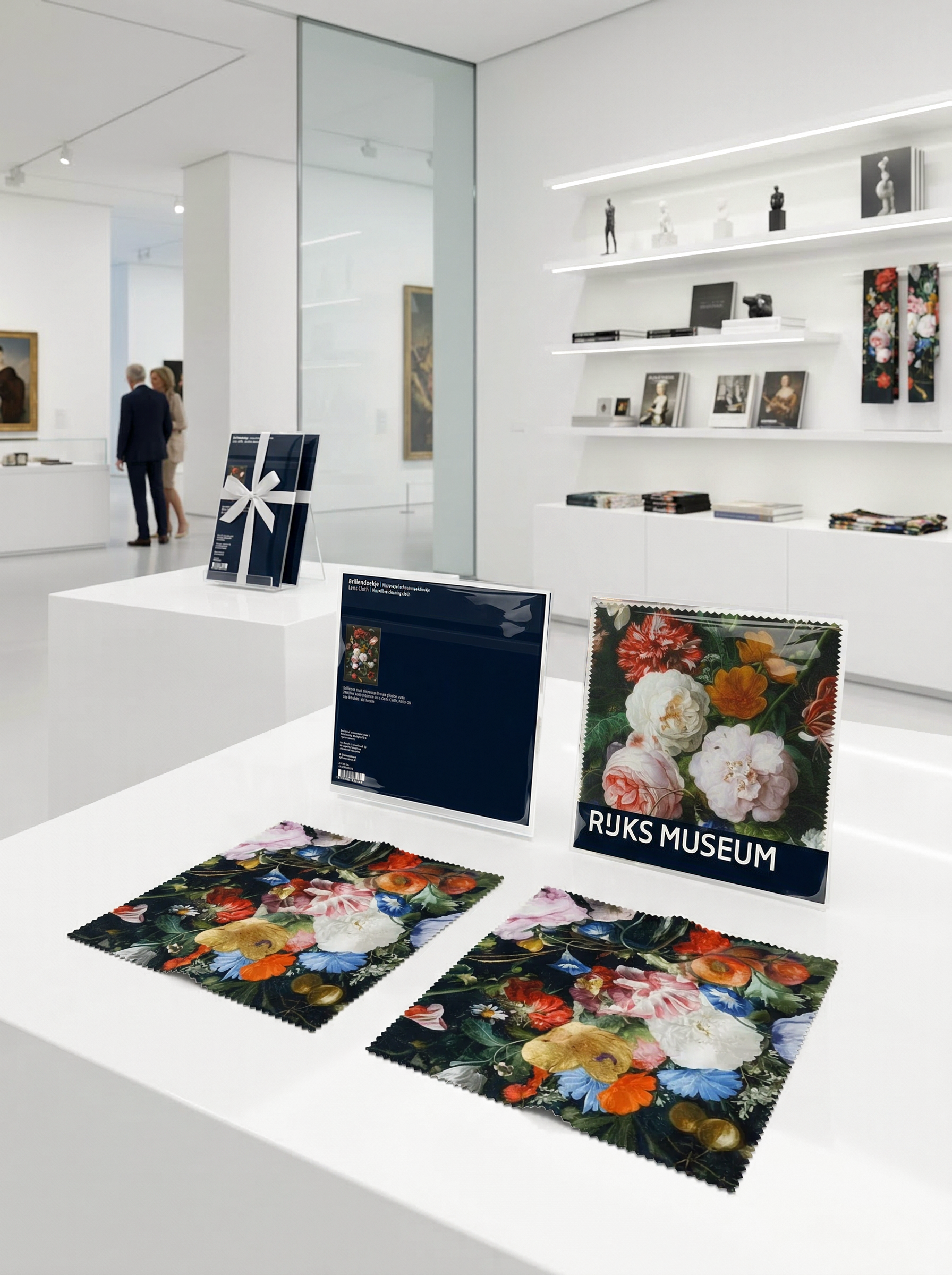Lens Cloth Set Flowers Still Life Jan Davidsz. de Heem – displayed in museum shop | ArtyGifts
