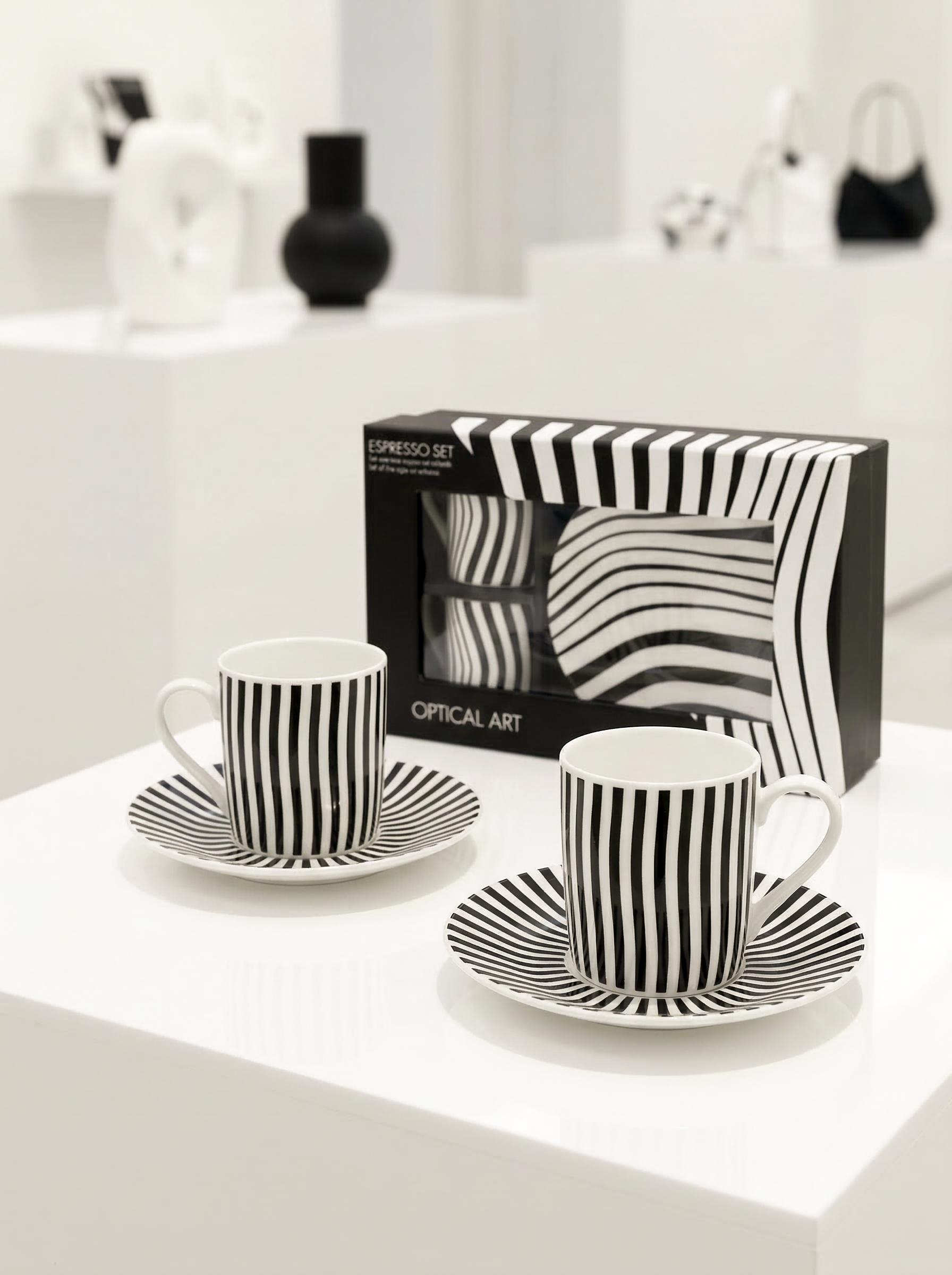 Espresso Set, Optical Art