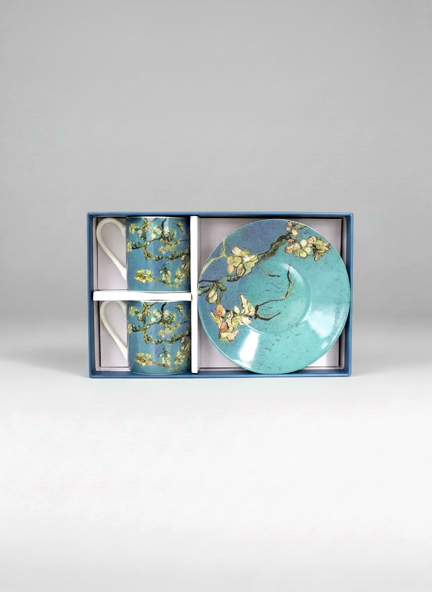 Almond Blossom espresso set in gift box – Van Gogh Museum Amsterdam, ArtyGifts