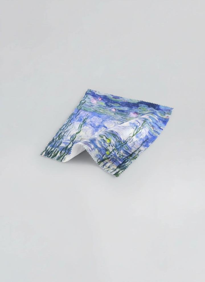 Microfiber lens cloth featuring Water Lilies by Claude Monet from ArtyGifts
