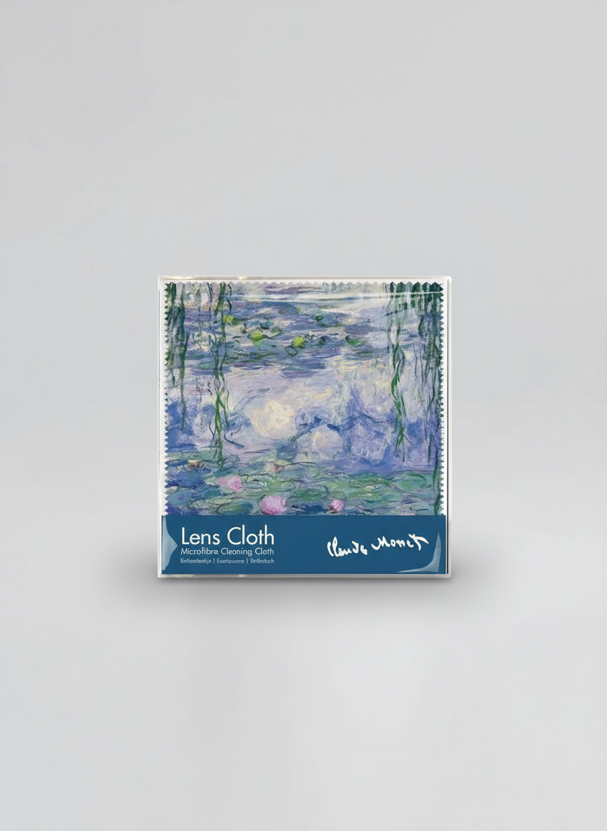 Packaged eyewear care gift set featuring Water Lilies by Claude Monet from ArtyGifts

