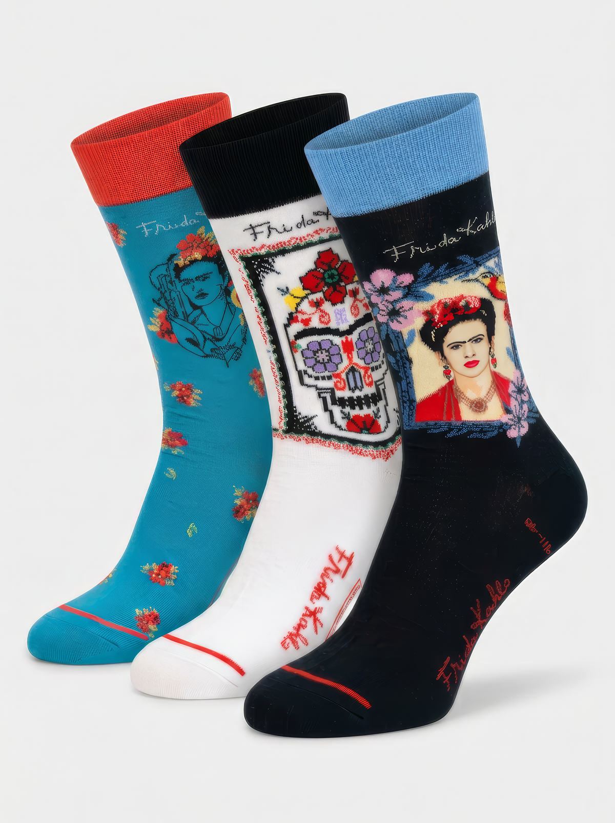 Frida Kahlo 3-Pack Museum Art Socks Gift Set