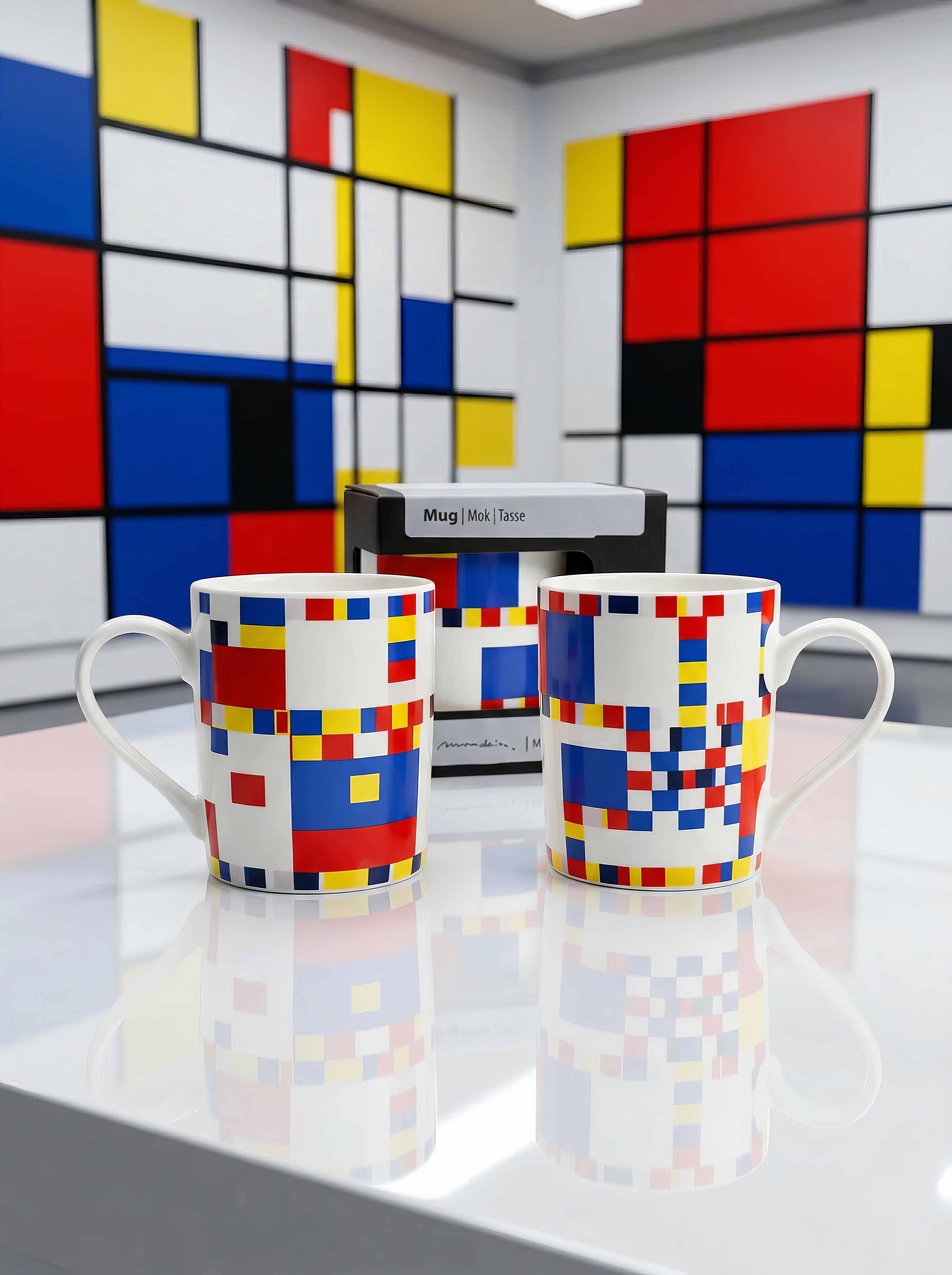 Art Mug, Boogie Woogie, Piet Mondrian