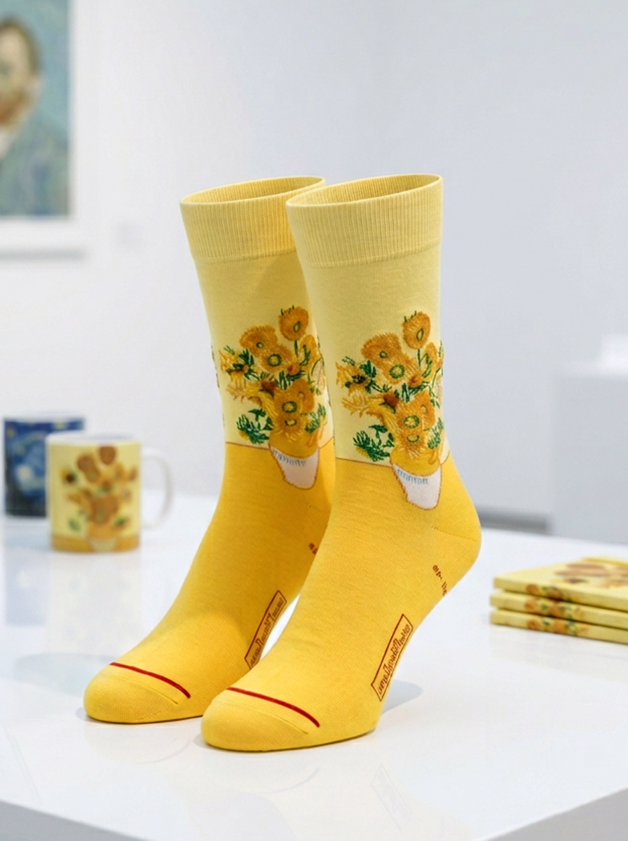 Art Socks, Sunflowers, Vincent van Gogh