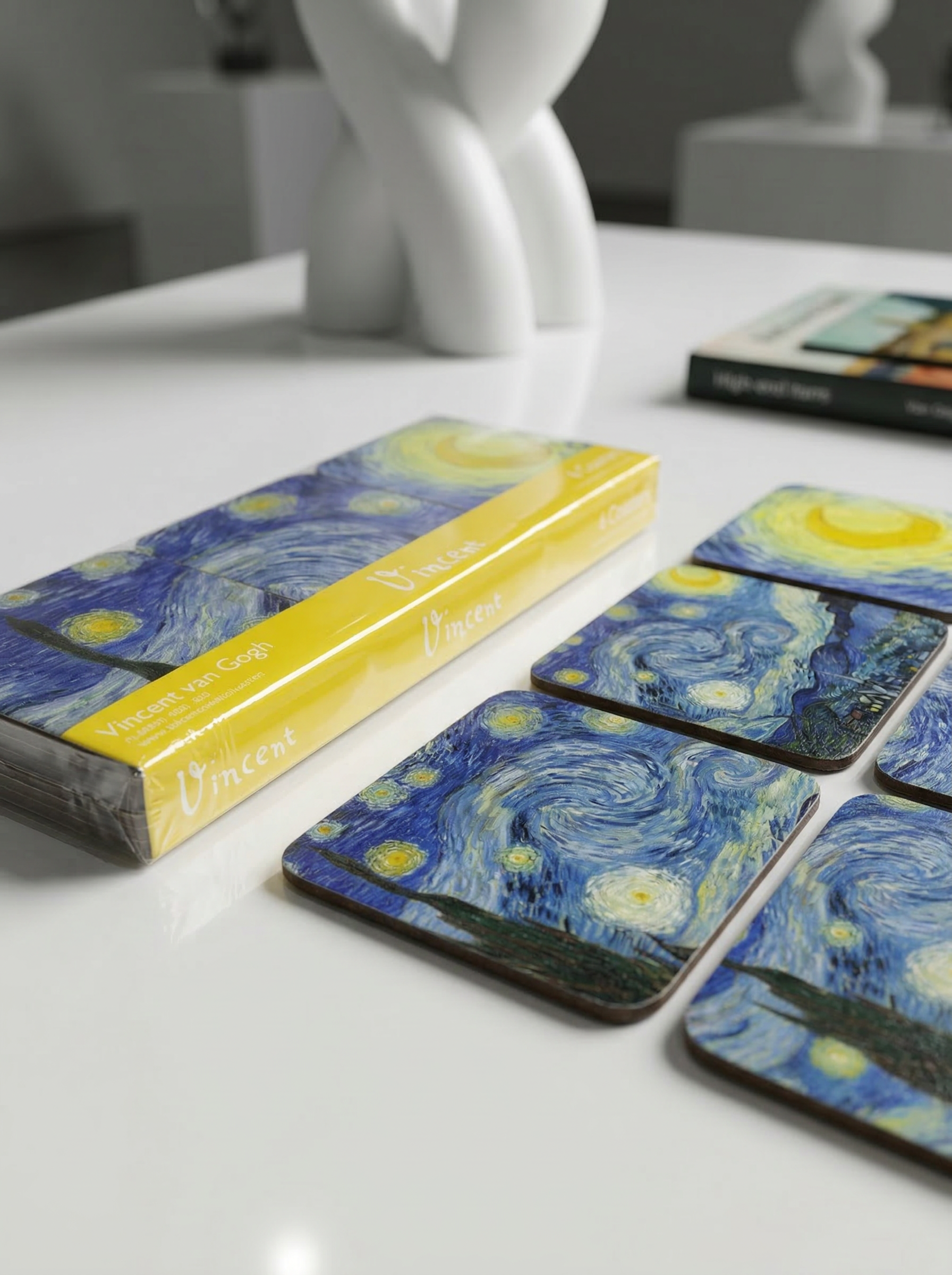 Coaster Set, Starry Night, Vincent van Gogh