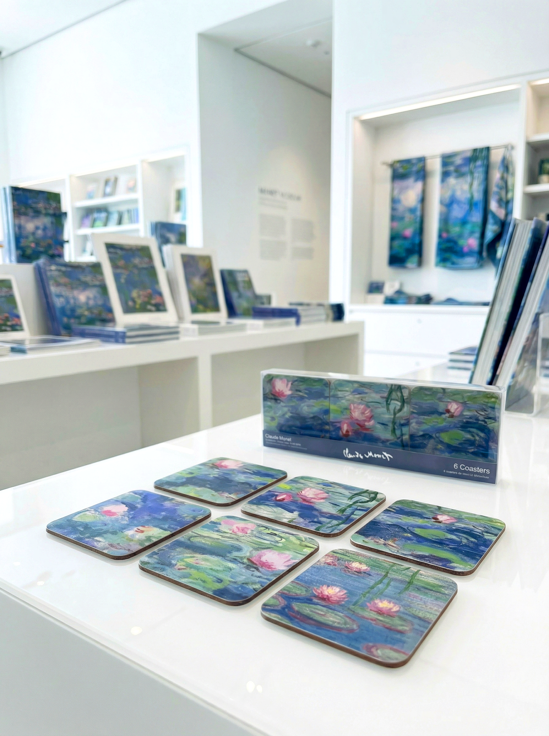 Coaster Set, Water Lilies, Claude Monet