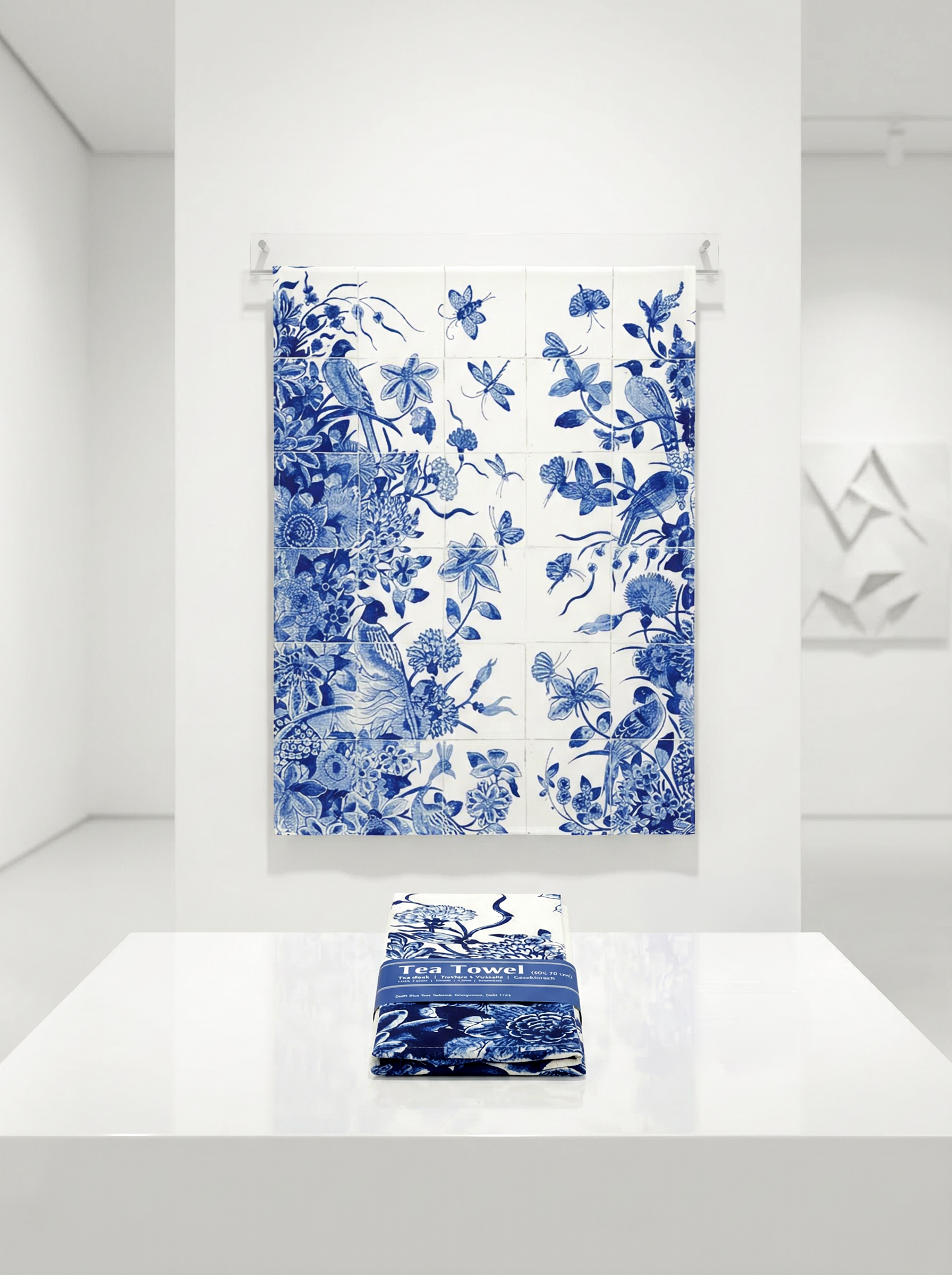 Tea Towel Set, Delft Blue Birds, Rijksmuseum