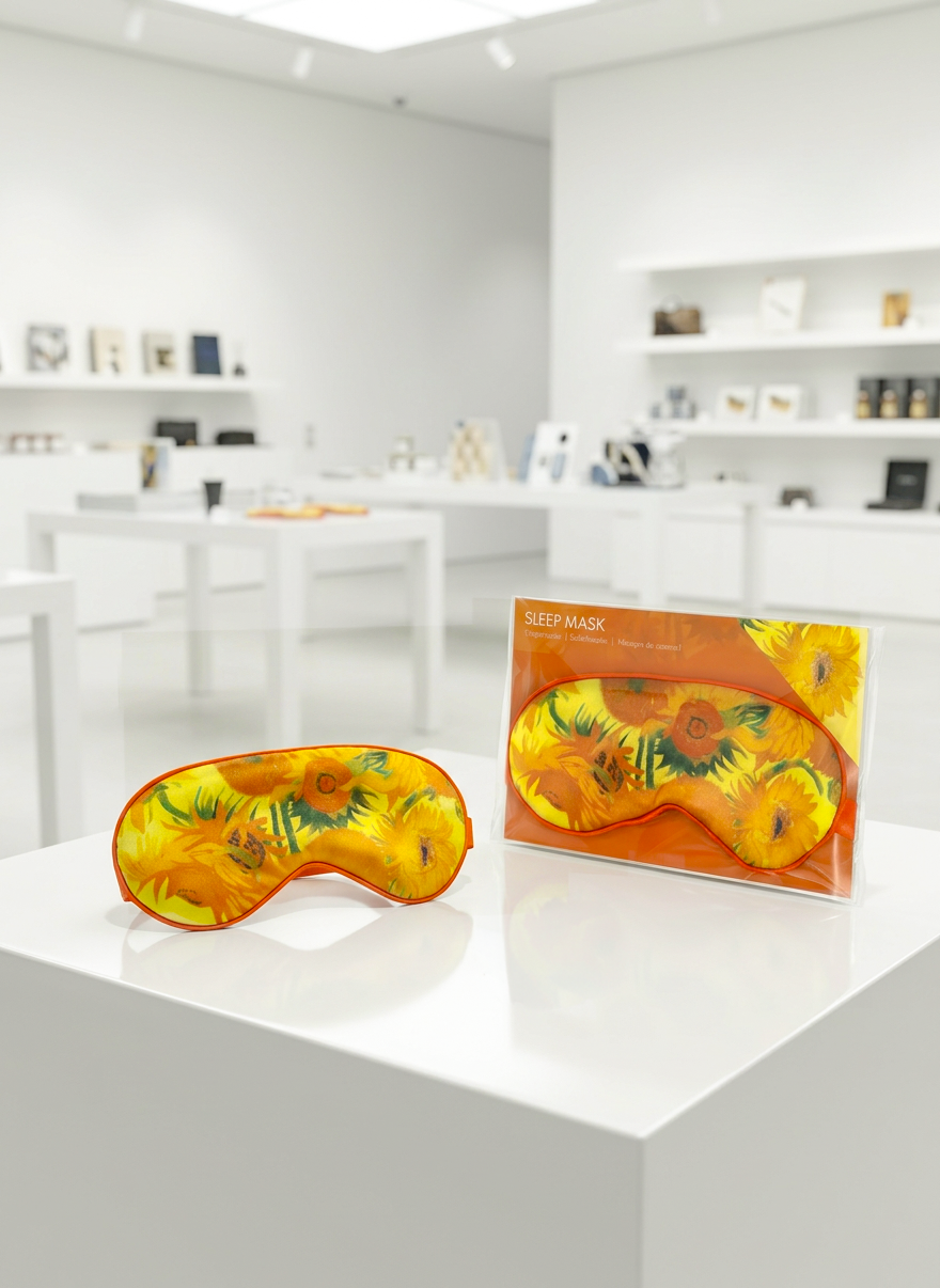 Sleep Mask, Sunflowers, Vincent van Gogh