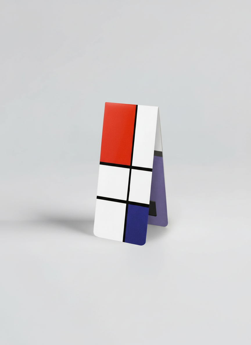 Magnetic Bookmark Set, Composition, Red, Blue and Yellow, Piet Mondrian