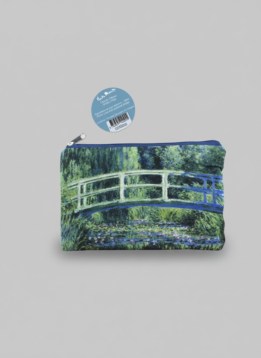 Cosmetic & Travel Bag, Japanese Bridge, Claude Monet