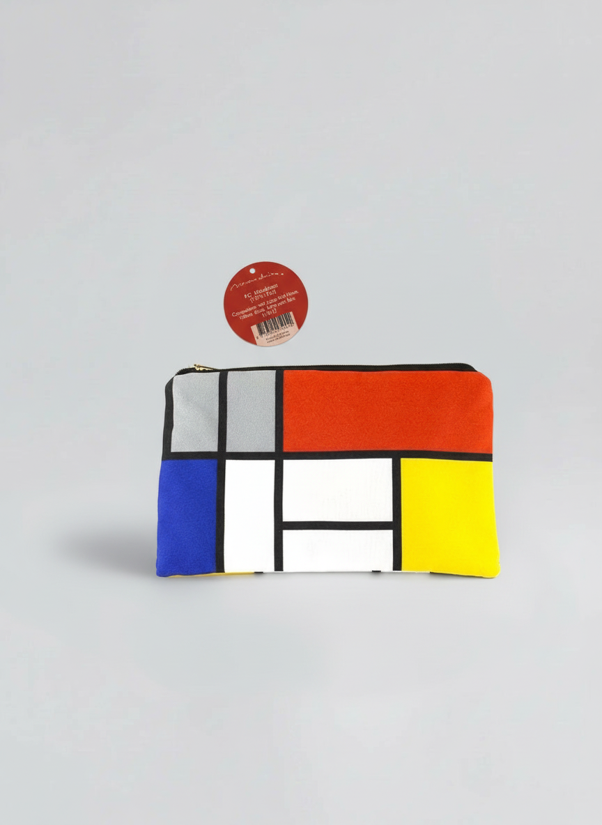 Cosmetic & Travel Bag, Composition Red, Blue and Yellow, Piet Mondrian