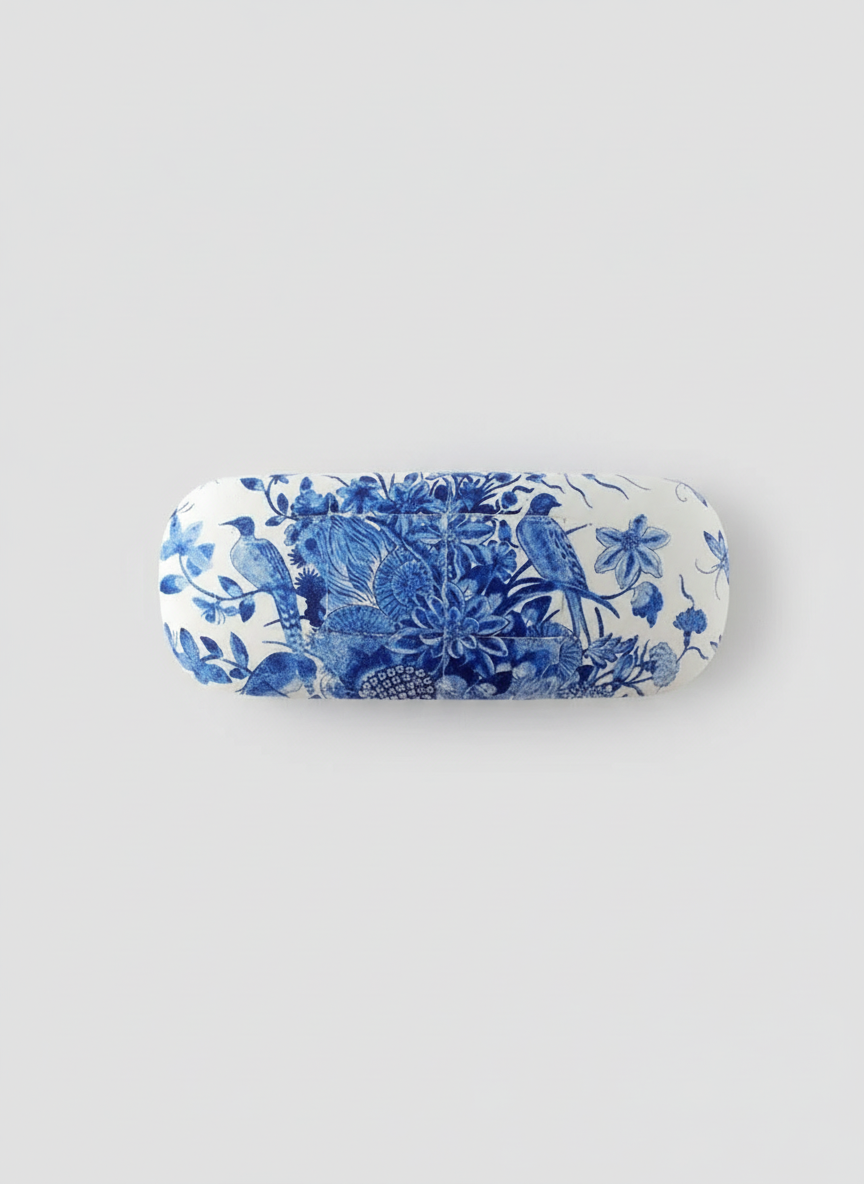 Spectacle Case, Delft Blue Birds, Rijksmuseum