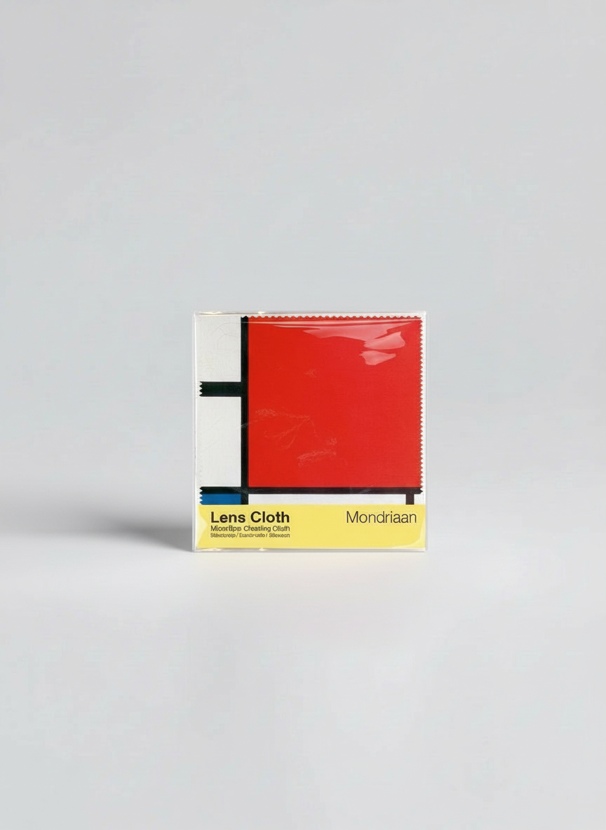 Lens Cloth Set, Composition, Red, Blue and Yellow, Piet Mondrian