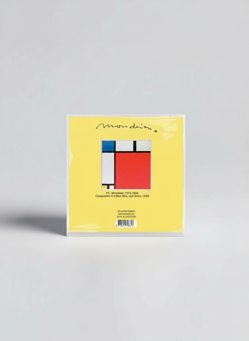 Lens Cloth Set, Composition, Red, Blue and Yellow, Piet Mondrian