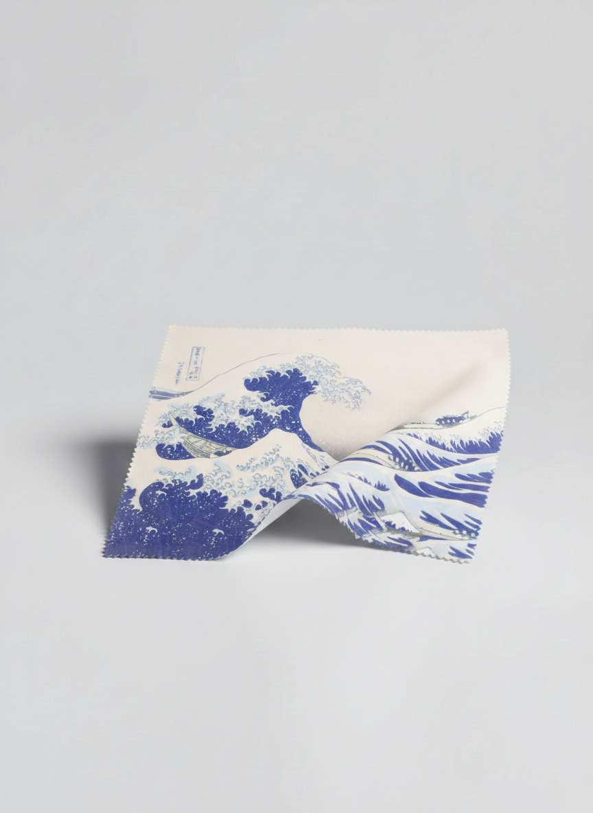 Lens Cloth Set, The Great Wave, Katsushika Hokusai