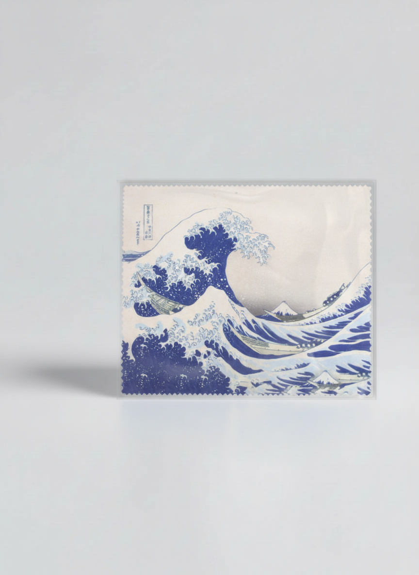 Lens Cloth Set, The Great Wave, Katsushika Hokusai