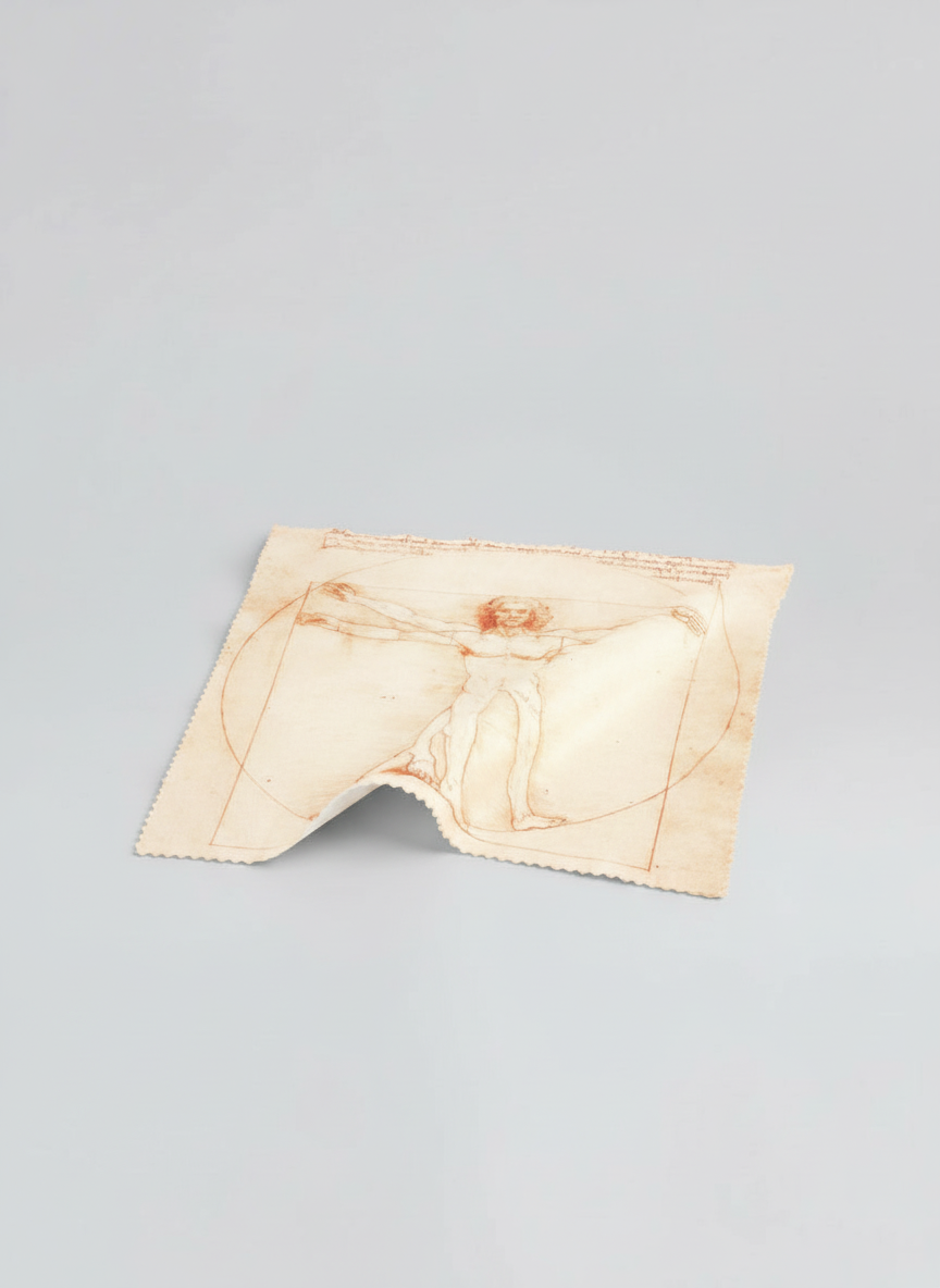Lens Cloth Set, Vitruvian Man, Leonardo da Vinci