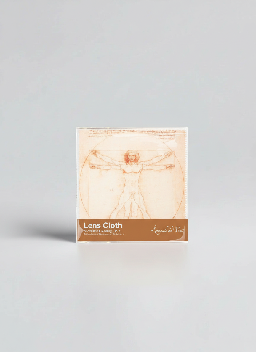 Lens Cloth Set, Vitruvian Man, Leonardo da Vinci