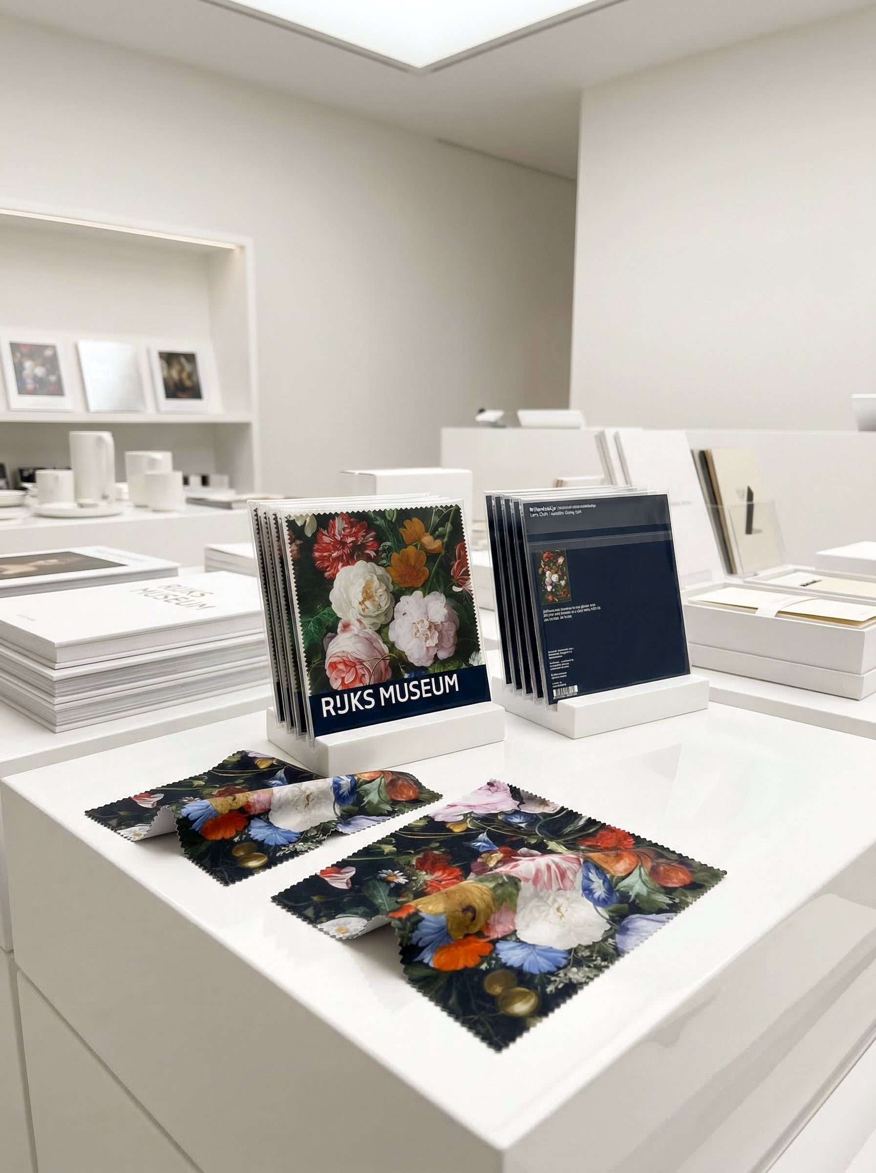 Lens Cloth Set Flowers Still Life Jan Davidsz. de Heem – displayed in museum shop | ArtyGifts
