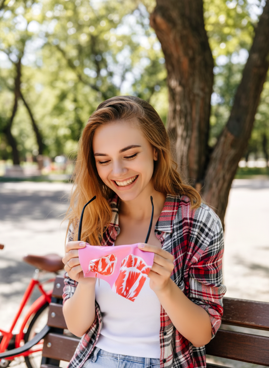Lens Cloth Set Modern Tulips – lifestyle shot | ArtyGifts
