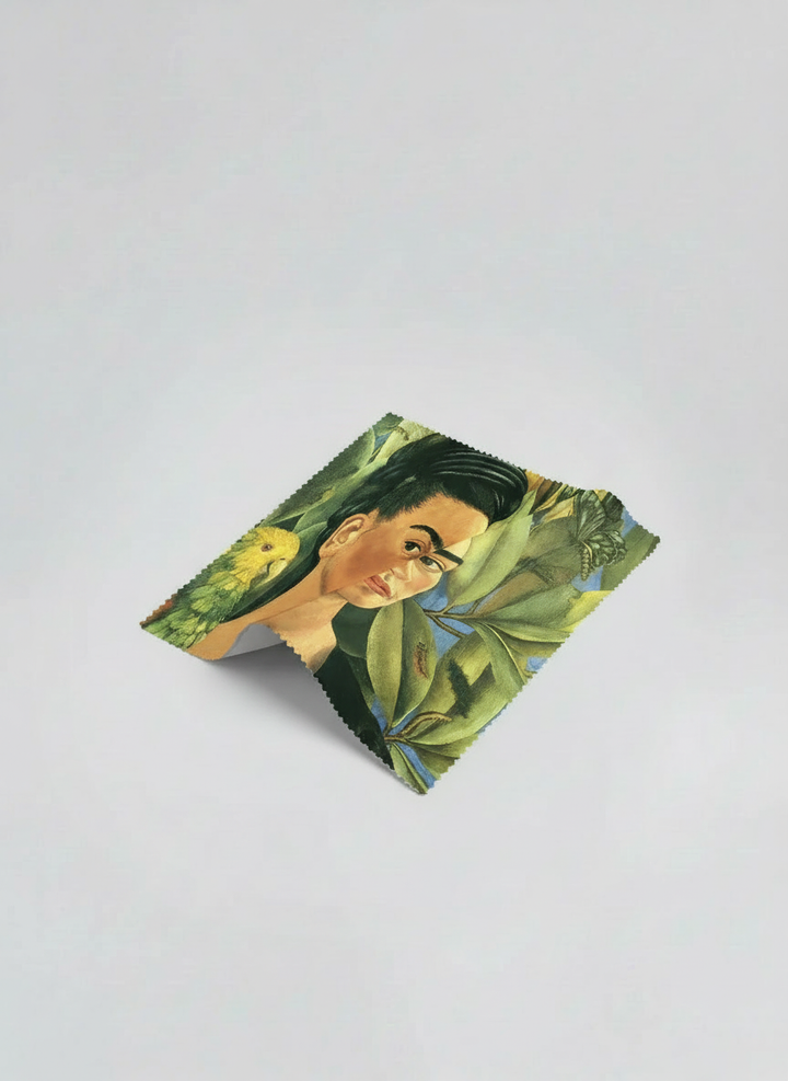 Lens Cloth Set Self Portrait Frida Kahlo – displayed in museum shop | ArtyGifts
