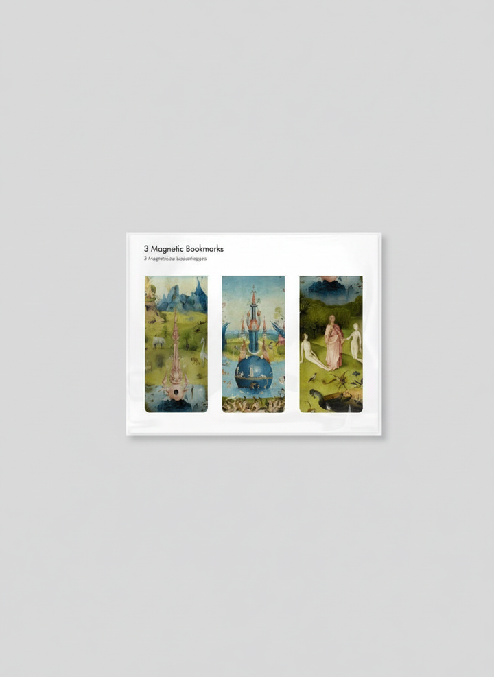Magnetic Bookmark Set Garden of Earthly Delights Jheronimus Bosch – art magnetic bookmark set product shot | ArtyGifts
