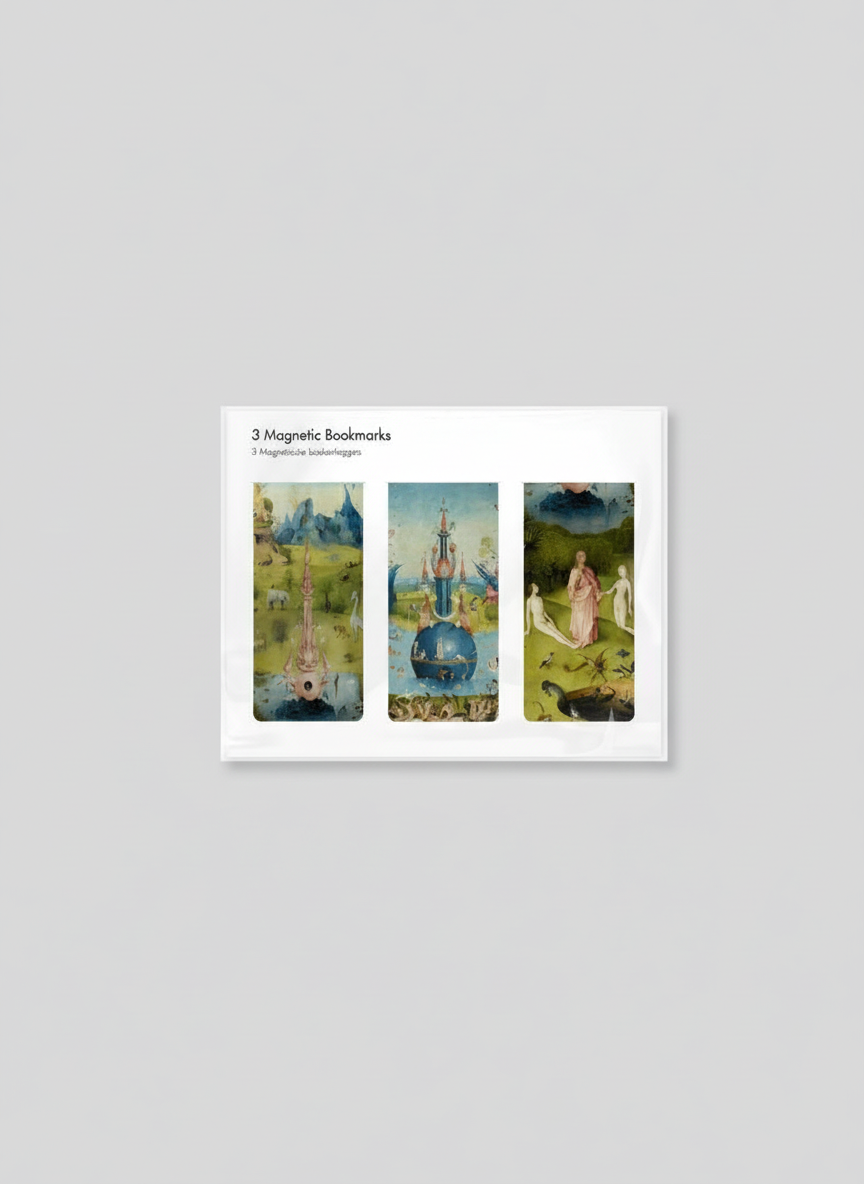 Magnetic Bookmark Set Garden of Earthly Delights Jheronimus Bosch – art magnetic bookmark set product shot | ArtyGifts
