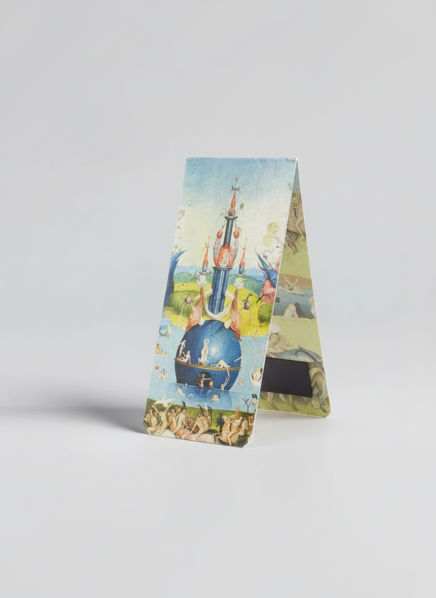 Magnetic Bookmark Set Garden of Earthly Delights Jheronimus Bosch – art magnetic bookmark set detail shot | ArtyGifts
