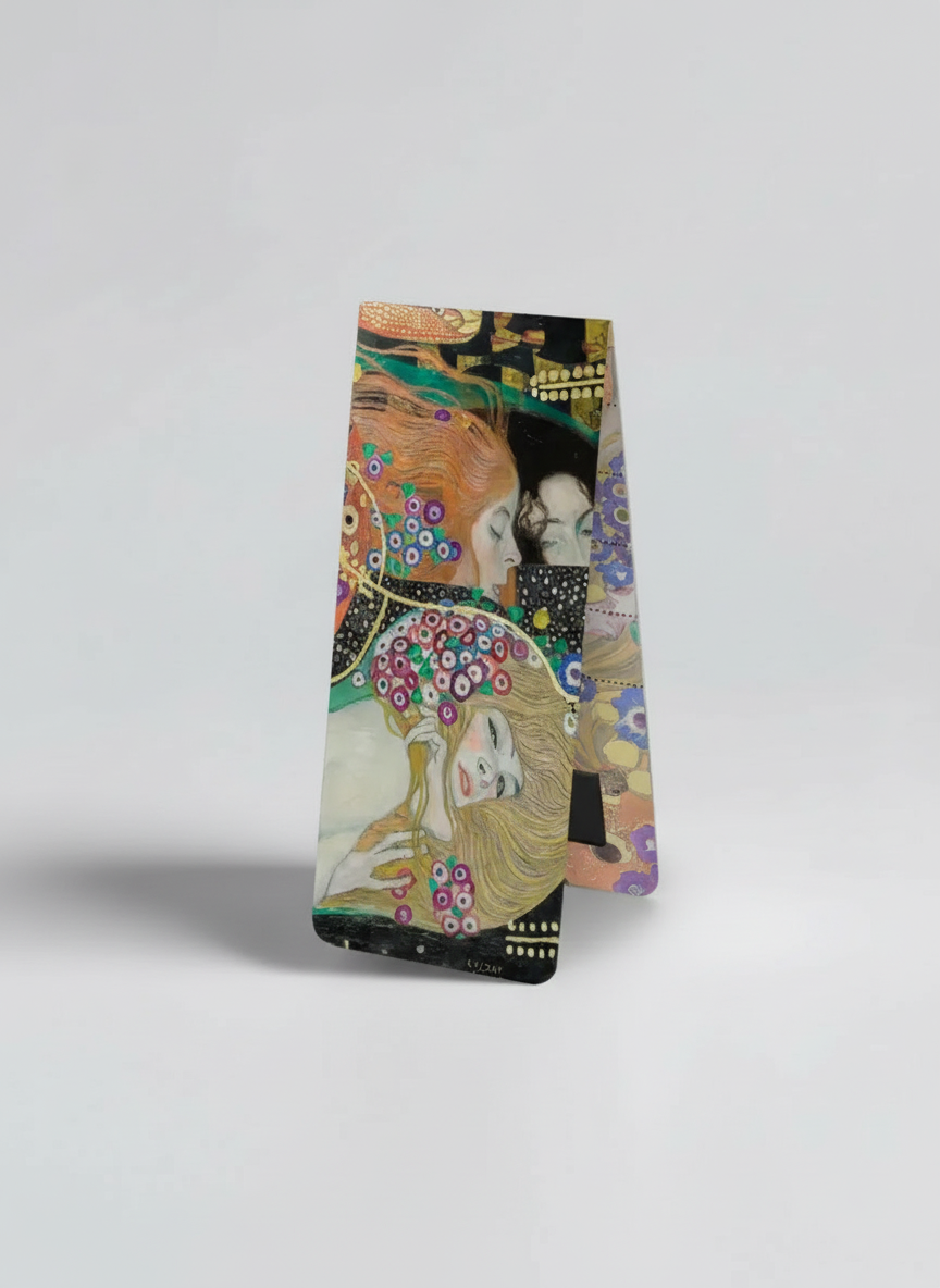 Magnetic Bookmark Set Masterpieces 1 Gustav Klimt – art magnetic bookmark set detail shot | ArtyGifts
