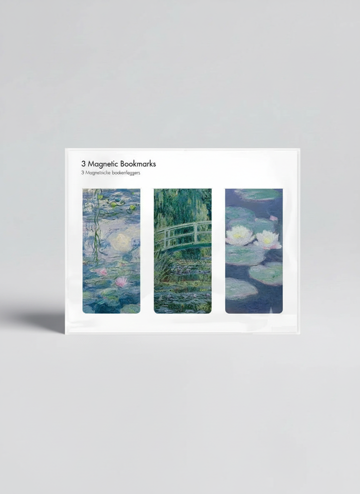 Magnetic Bookmark Set Masterpieces Claude Monet – art magnetic bookmark set product shot | ArtyGifts
